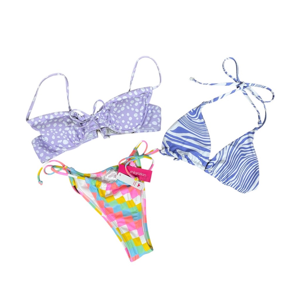 Bundle of 2 Bikini Tops and 1 Bathing Suit Bottom